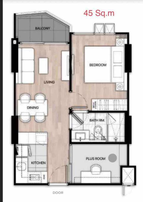 New & Cozy 2 Bedroom @ The Astra Sky River Chiang Mai Eksteriør bilde