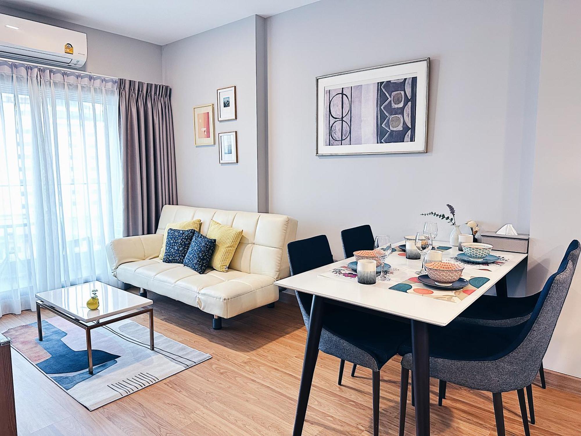 New & Cozy 2 Bedroom @ The Astra Sky River Chiang Mai Eksteriør bilde